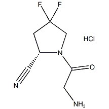 (S)-1-(2-}Aminoacetyl)-4{3}}dfluoropyrrolidine-2-}carbonitrile Trifluorbonitrile Trifluoroacet CAS No.3b